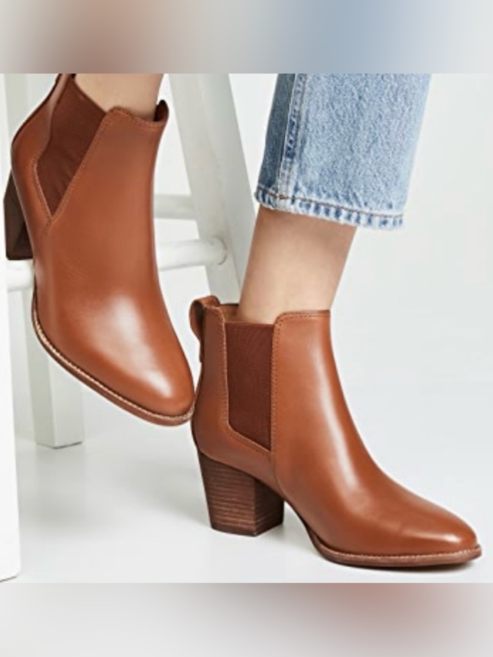 Madewell Regan Leather Chelsea Boot size 8